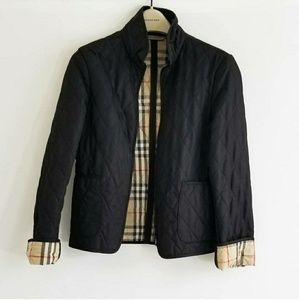 Burberry Quilted Zip Front Jacket